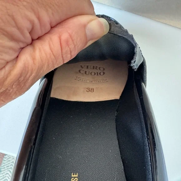 Golden Goose Black Patent Leather Penny Loafer -38 - Picture 6 of 6